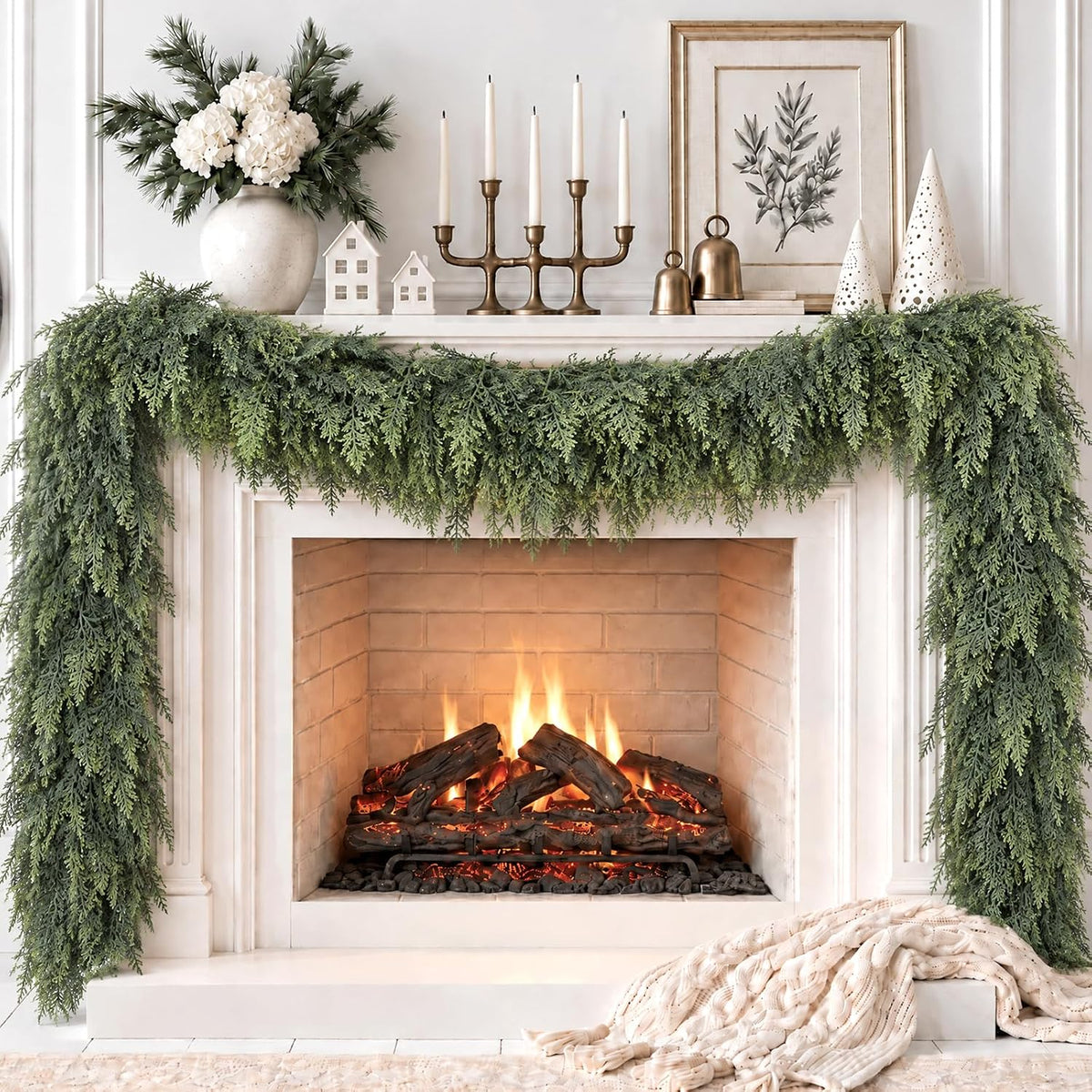9 ft artificial cedar christmas garland