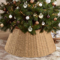24 inch woven natural christmas tree collar