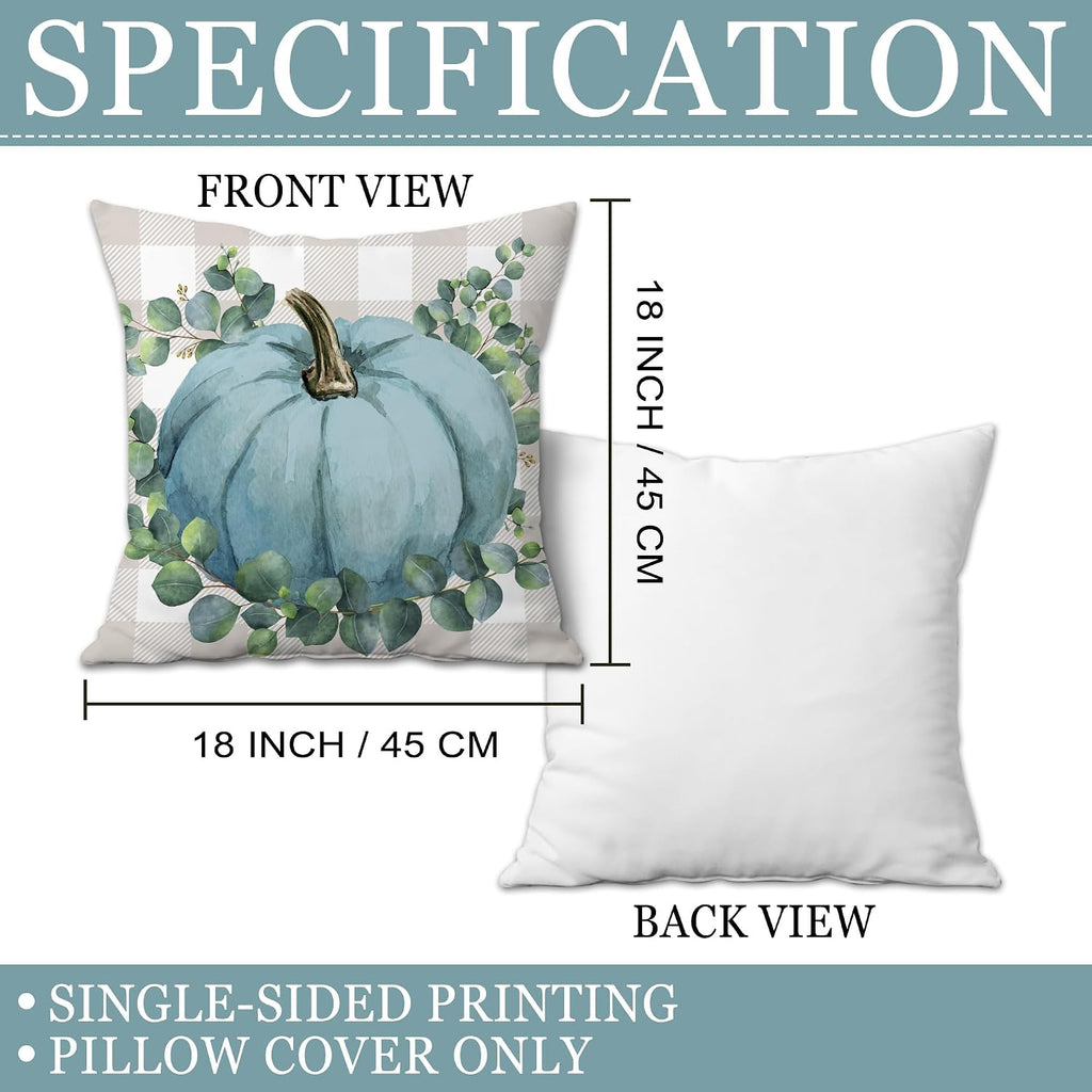 18 inch fall pillow covers in living room setting