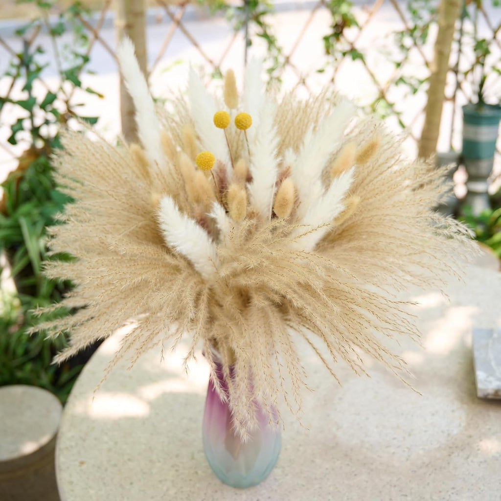 Dried pampas grass bouquet stem types included