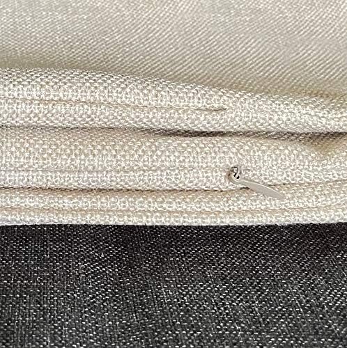 Porshmarks Throw Pillow Cover, Cotton Linen, 18 x 18 Inch, Hidden Zipper