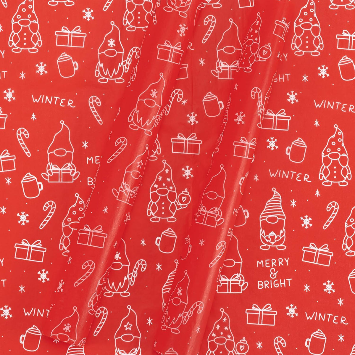 Christmas tissue paper sheet size 19 x 13 inches