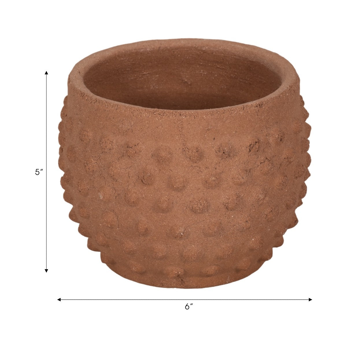 Porshmarks Textured Raised-Dot Ceramic Planter, 6 in