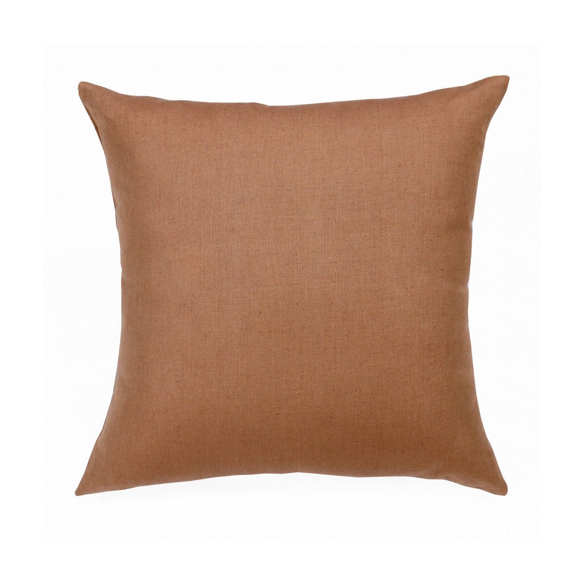 Porshmarks Brown Linen Throw Pillow with Insert, 20x20