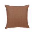 Porshmarks Brown Linen Throw Pillow with Insert, 20x20